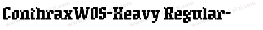 ConthraxW05-Heavy Regular字体转换